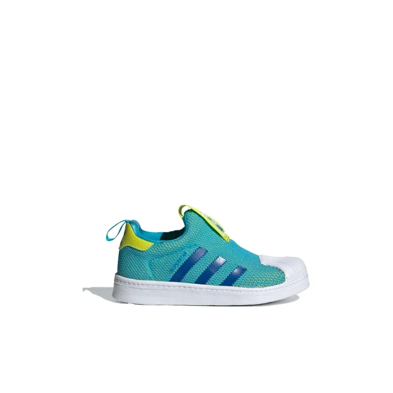 Adidas Originals 360 C Breathable Low Top Kids' Skateboarding Shoes Teal Children Aged 3 7 Years Old-1