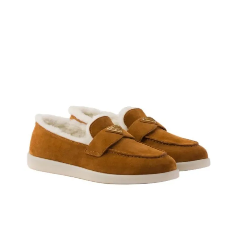 PRADA Loafers 2.5cm Women's Brown-3