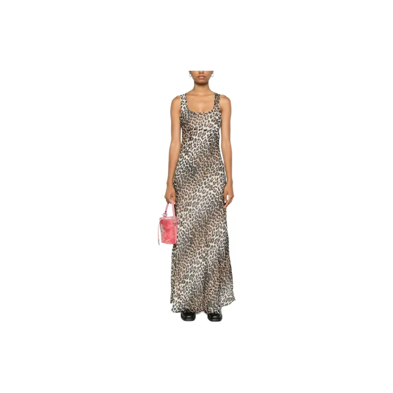 GANNI Leopard print Maxi Dress-2