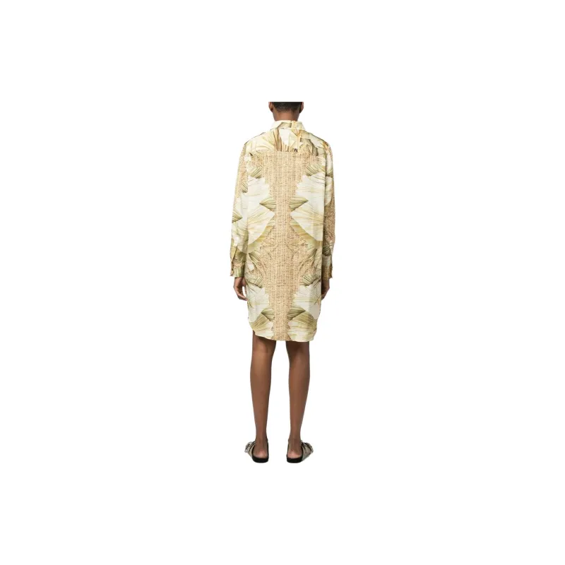 FAY Long-Sleeved Dresses Women's Beige-2