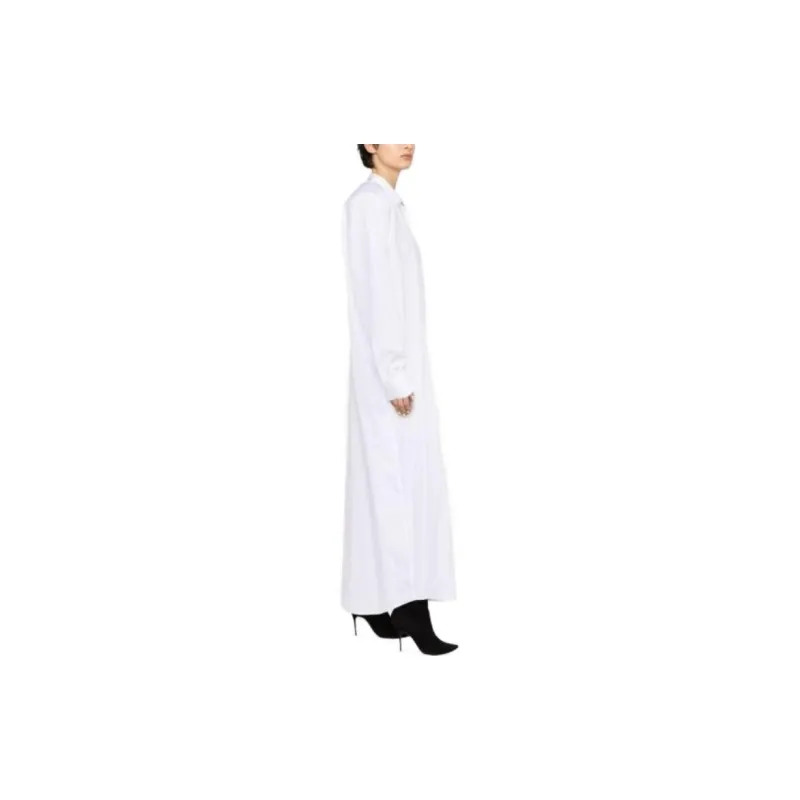 Vetements Long sleeved Cotton Maxi Shirt Dress-2