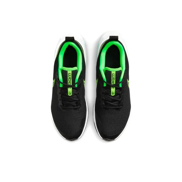 Nike Air Zoom Arcadia Slip Resistant, Abrasion Resistant, Breathable Low Top Kids' Running Shoes Black Green Teenagers-3