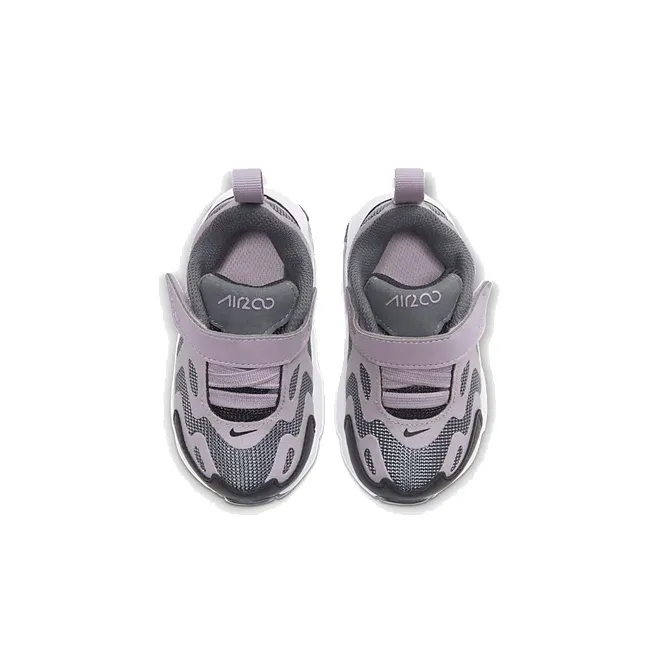 Nike Air Max 200 Slip Resistant Cushioning Abrasion Resistant Low Top Running Shoes Black Pink Infant And Toddler-2