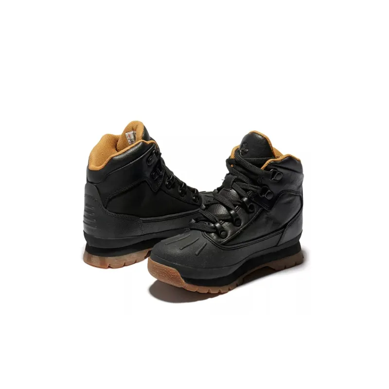 Timberland Euro Hiker Wear-Resistant Low Shaft Kids' Boots Carbon Black Kids'-4
