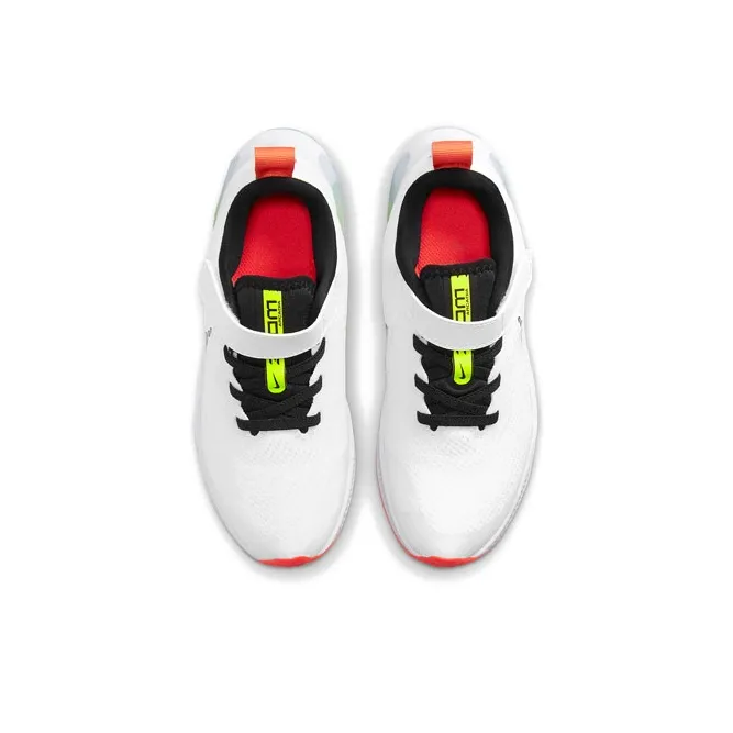 Nike Air Zoom Arcadia Low Top Running Shoes White Black Red Children Aged 3 7 Years Old-3