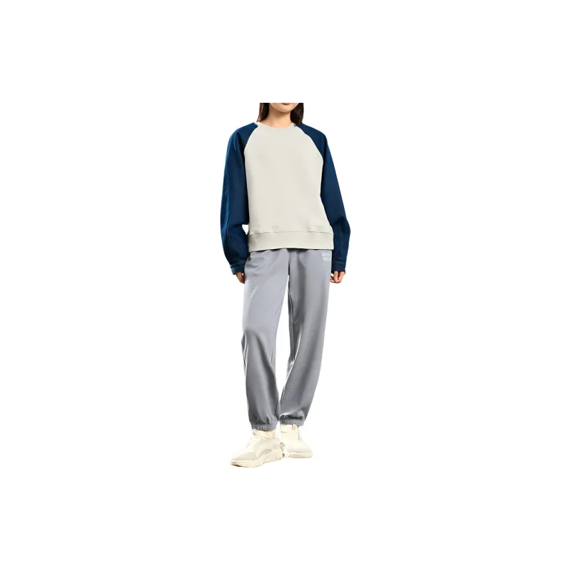 XTEP Knitted Sports Pants Women's Light Heather Gray-2