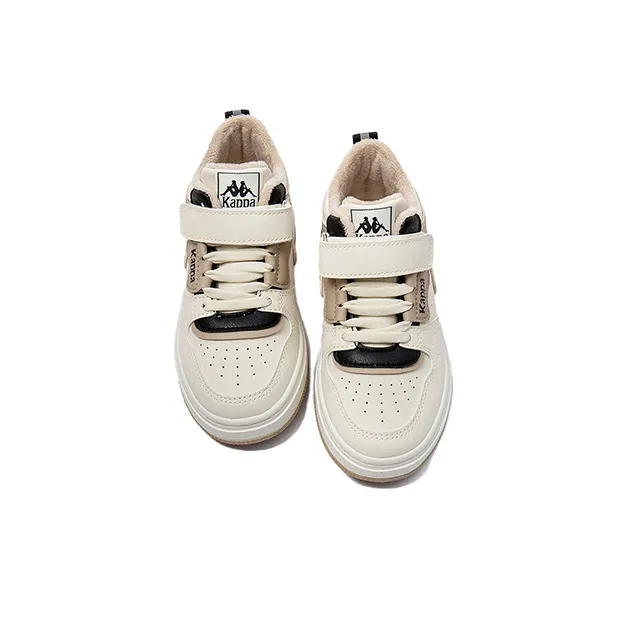 KAPPA KIDS Slip Resistant Anti Kick Cushioning Rebound Warm High Top Kids' Skateboarding Shoes Beige Khaki Kids'-3