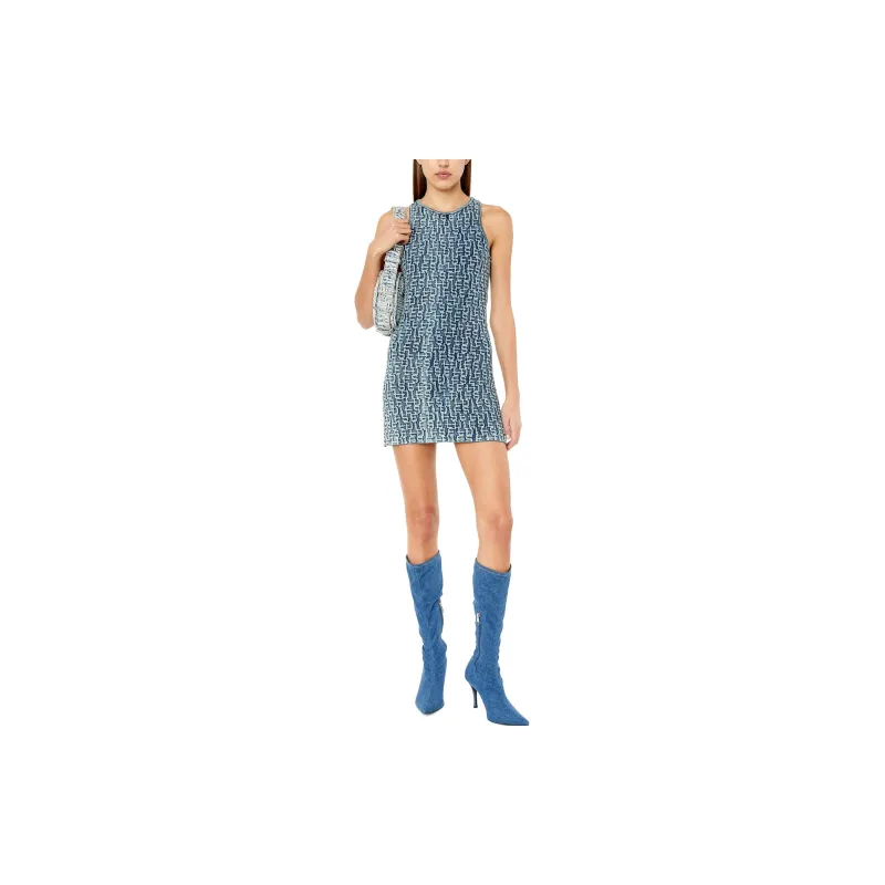 DIESEL Sleeveless Dresses Women's Blue-1
