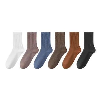 H YXIANG Mid Calf Socks Women's 6 Pack