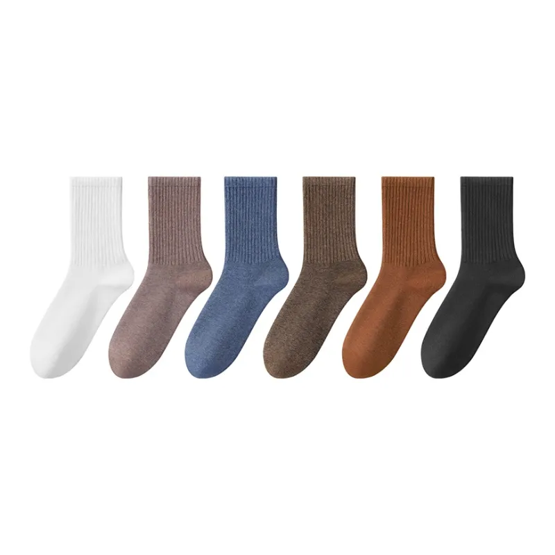 H YXIANG Mid Calf Socks Women's 6 Pack-0