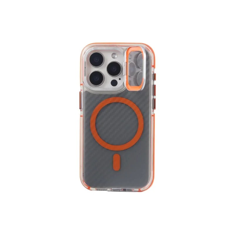 Urban Case Acrylic Material Lens Window Stand Magnetic Phone Cases Compatibility With IPhone 16 Pro Max Trendy And Cool-7