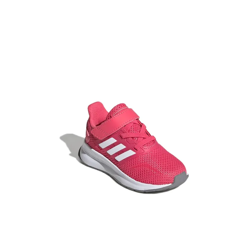 Adidas Neo Runfalcon 1.0 Breathable And Slip Resistant Low Top Toddler Shoes Pink White Infant And Toddler-2