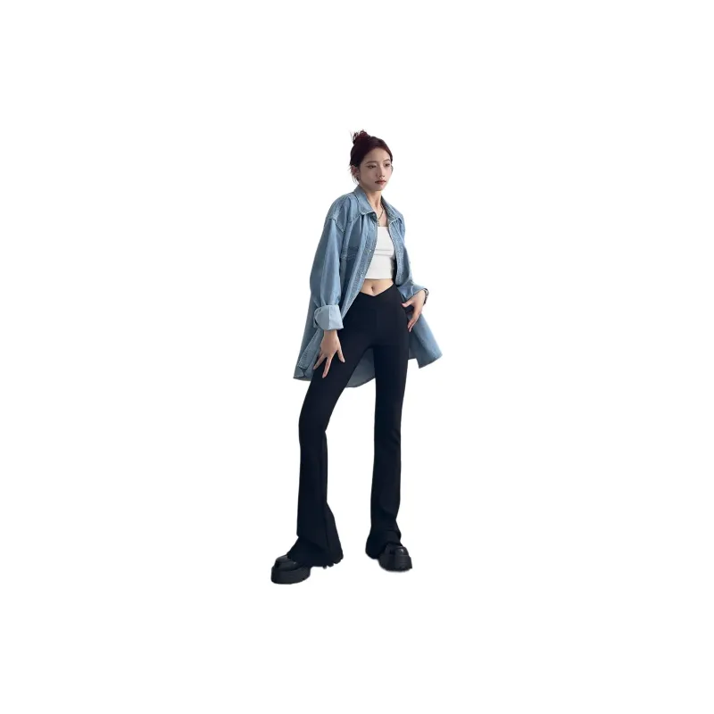 Fuccykee Casual Pants Women's Black-1