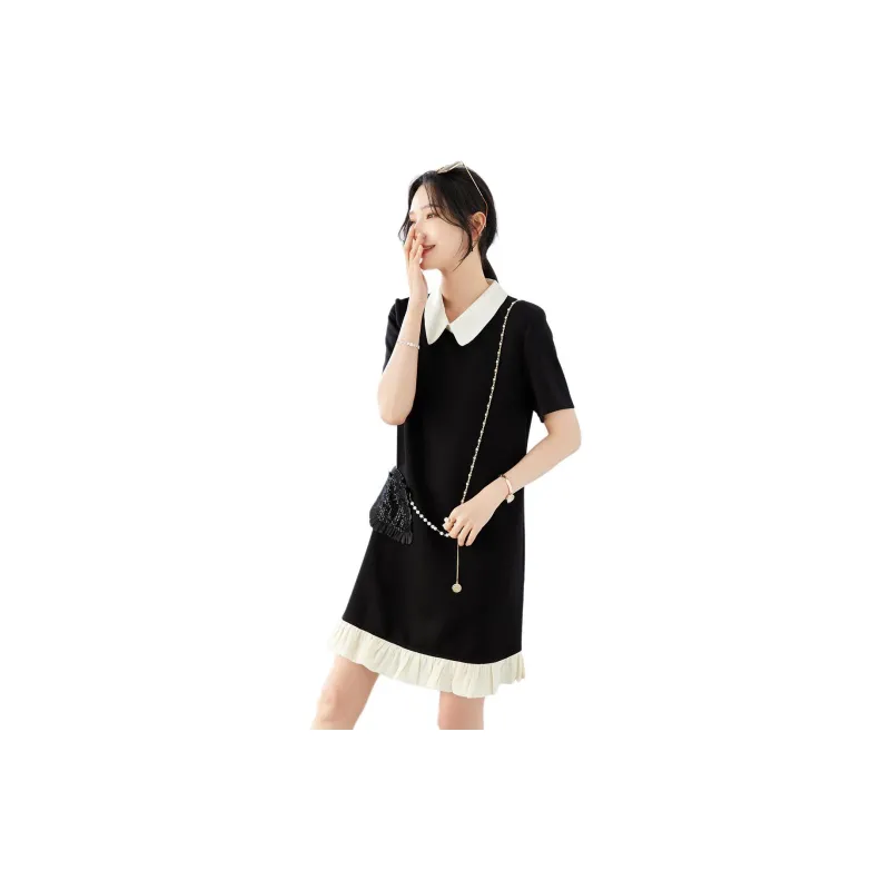 TERRE BLEUE SS24 Short Sleeved Dresses Women's Black-5