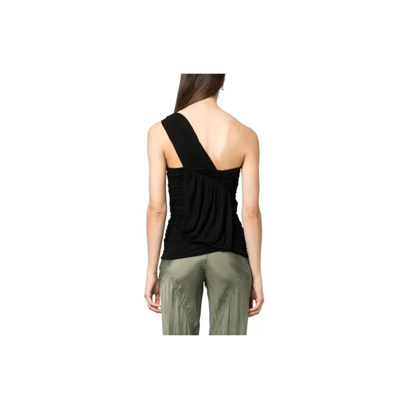 RICK OWENS Edfu Draped One Shoulder Sleeveless Blouse-3