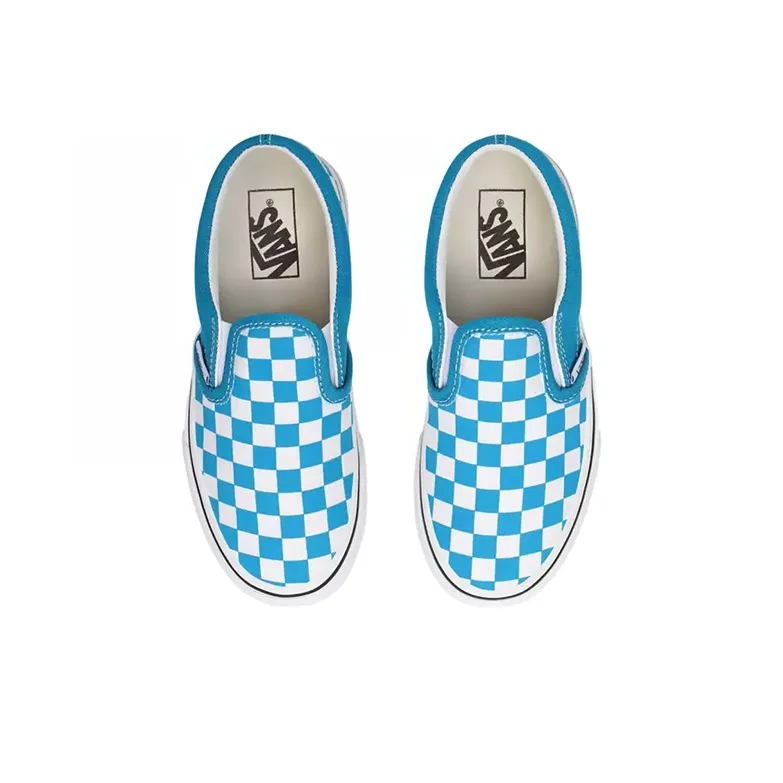 Vans Slip-on Low-Top Kids' Skateboarding Shoes Blue Teenagers-3