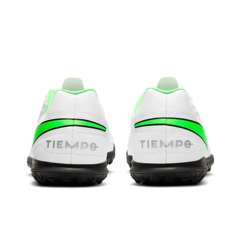Nike Tiempo Legend 8 Club TF Anti Slip Wear Resistant Low Top Kids' Soccer Shoes White Green Kids'-4