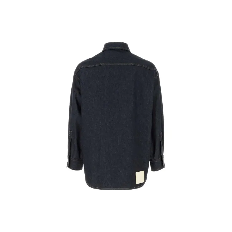Valentino Buttoned Long Sleeved Denim Shirt-1