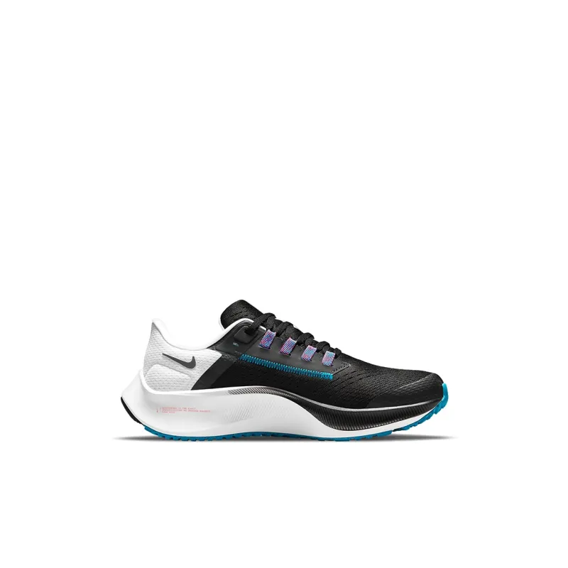 Nike Air Pegasus 38 Black Metallic Silver GS-1
