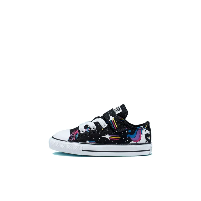Converse Chuck Taylor All Star Anti Slip Wear Resistant Low Top Toddler Shoes Unicorn Black Infant And Toddler-0