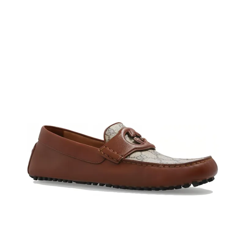 GUCCI Interlocking G Slip on Loafers-2