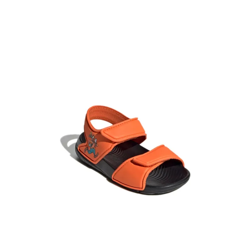 Adidas Altaswim Sandal Orange Black Infant And Toddler-2