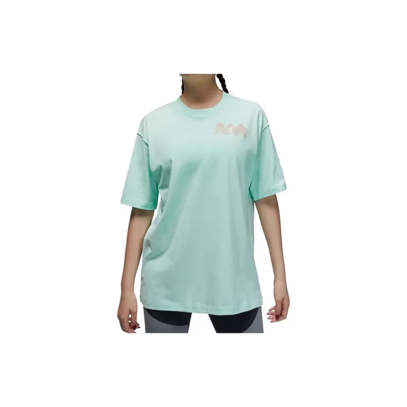 Jordan Drop Shoulder Sleeve T Shirt Women's Mint Green-2