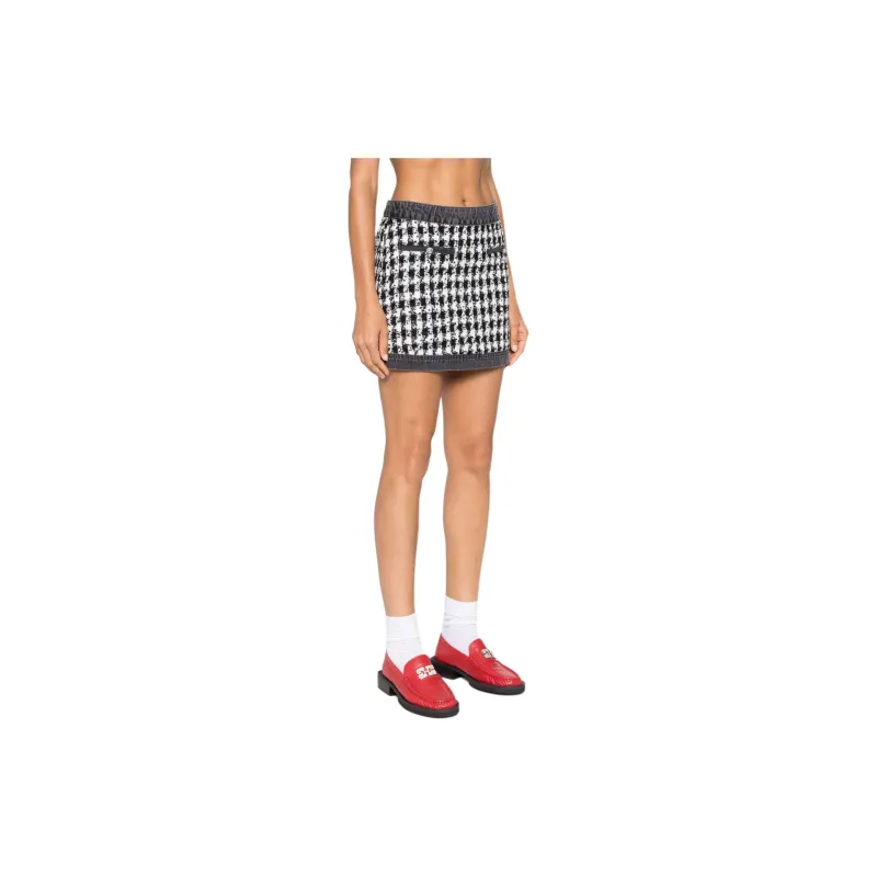 LIU·JO Bouclé Denim Mini Skirt-3
