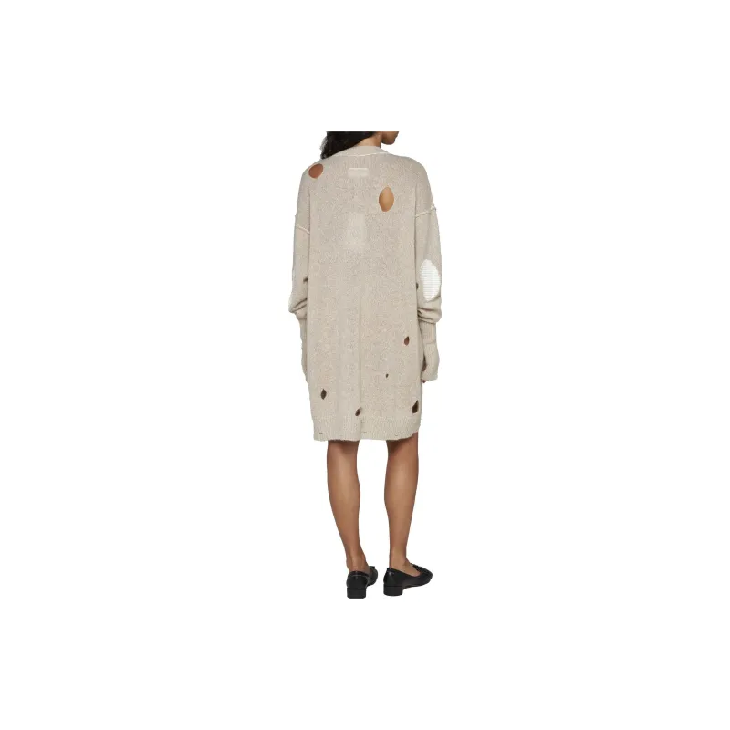 MM6 Maison Margiela Distressed Knitted Dress-2