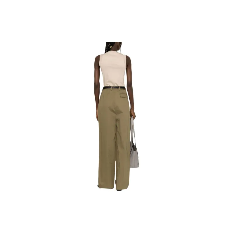 Brunello Cucinelli Ribbed Hem V Neck Top-3