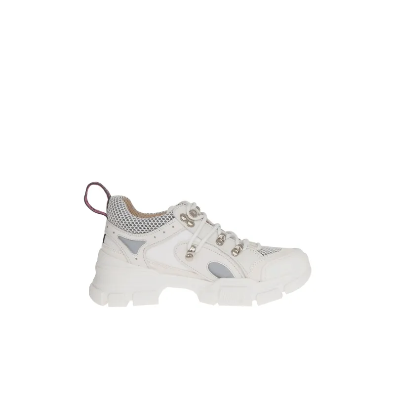 GUCCI Flashtrek Slip-Resistant Cushioning Wear-Resistant Breathable Low-Top Kids Lifestyle Shoes White Kids'-1