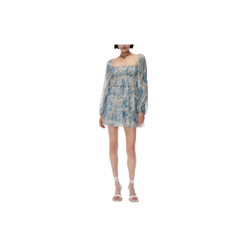 ARITZIA Wilfred Tempest Mini Dress Long-Sleeved Dresses Women's Buoy Blu Pastel Sg G/Float Blue-2
