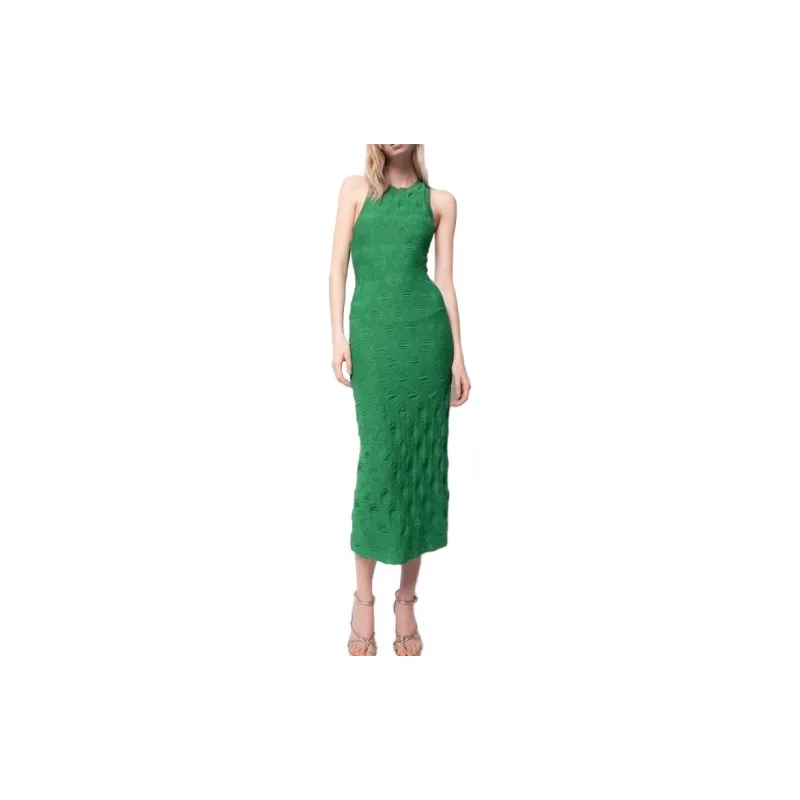 PINKO Sleeveless Dresses Women's Green-3