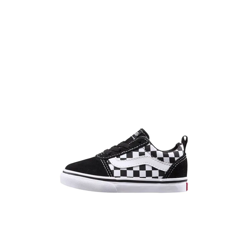 Vans Slip on Series Anti Slip Wear Resistant Low Top Skateboard Shoes Black White Checkerboard Infant And Toddler-0