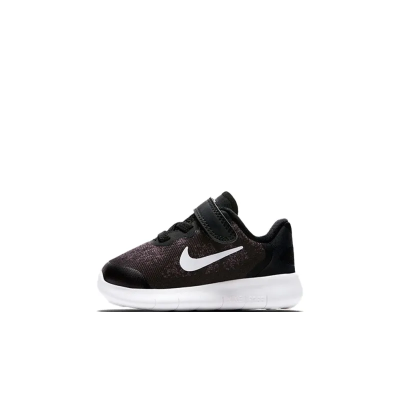 Nike Free RN Low Top Running Shoes Black Infant And Toddler-0