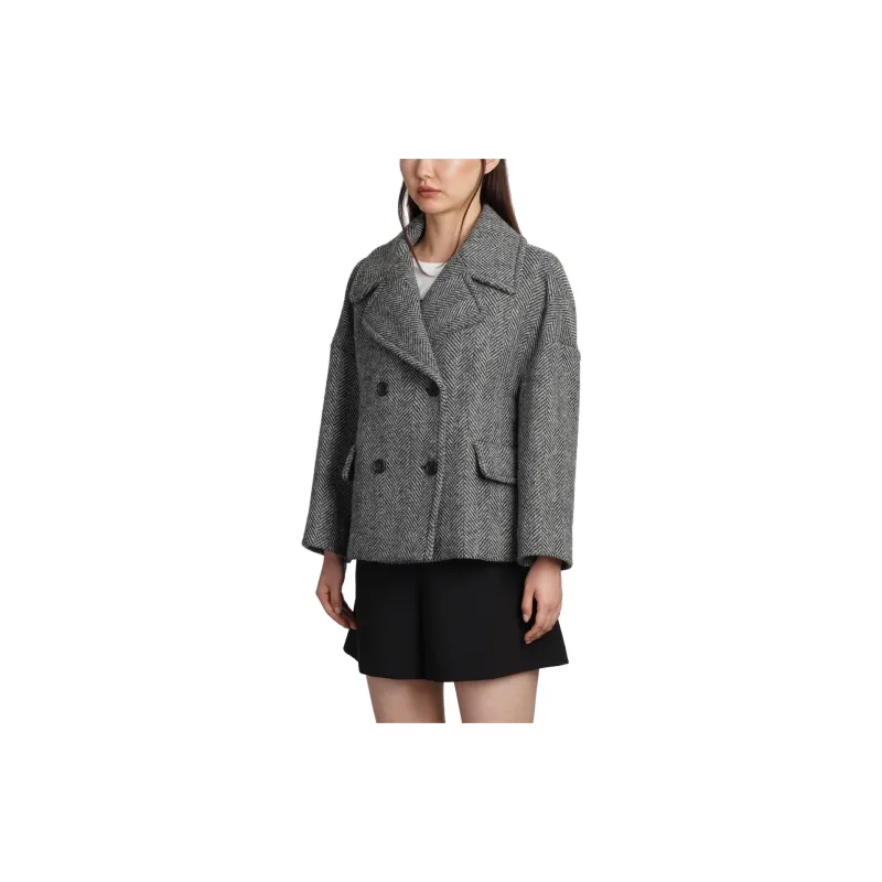 RED VALENTINO Coats Women's Gray-3