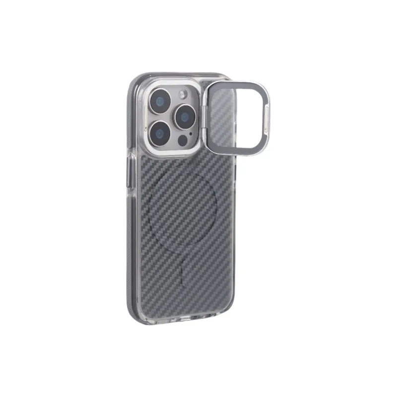 Urban Case Acrylic Material Lens Window Stand Magnetic Phone Cases Compatibility With IPhone 16 Pro Max Trendy And Cool-3