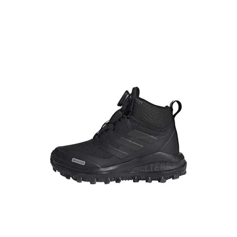 Adidas Fortarun Boa Atr Btw K Anti Slip Wear Resistant Mid Top Kids' Outdoor Shoes Black Kids'-0