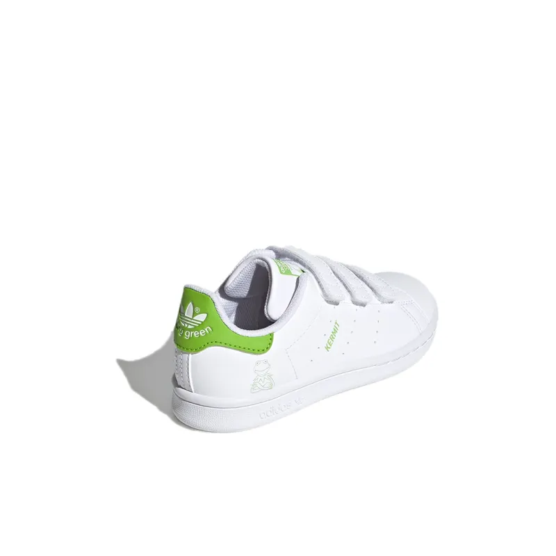 Adidas Originals STAN SMITH Collection Cf C Low-Top Kids' Skateboarding Shoes White Green Children Aged 3-7 Years Old-3