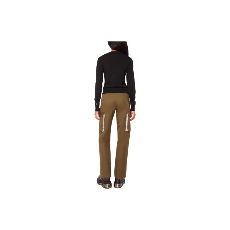 Paco Rabanne Mid Rise Straight Leg Pants-3