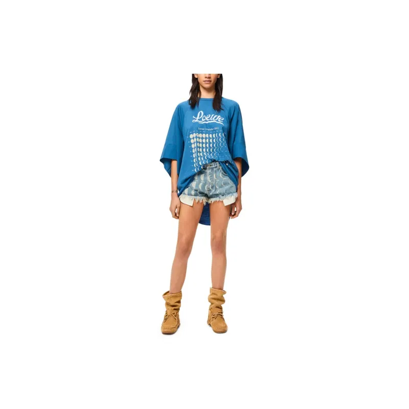 LOEWE Moon Calendar Shorts 'Blue'-1