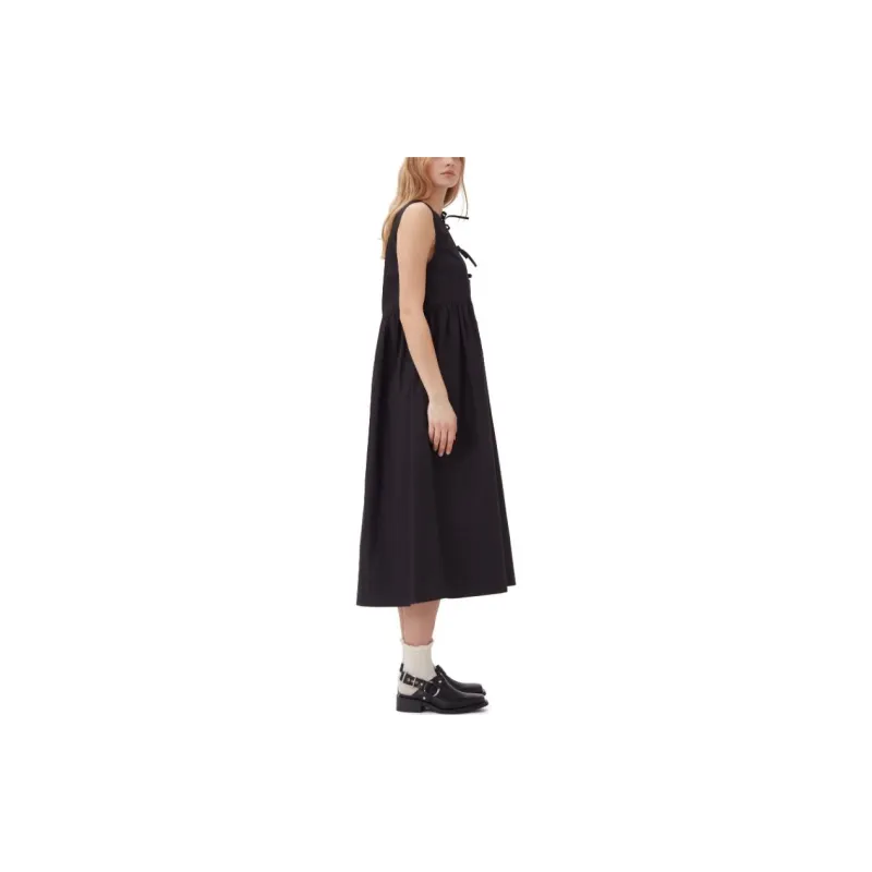 GANNI A Line Poplin Midi Dress-4