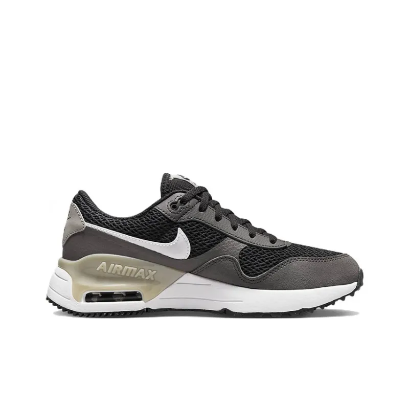 Nike Air Max SYSTM Cushioning Anti-Slip And Wear-Resistant Low-Top Kids Lifestyle Shoes Gray White Teenagers-1