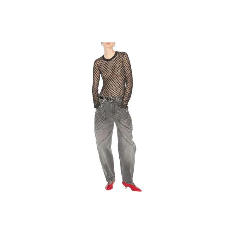 ISABEL MARANT Zavia Semi Sheer Crewneck Knitted Top-3