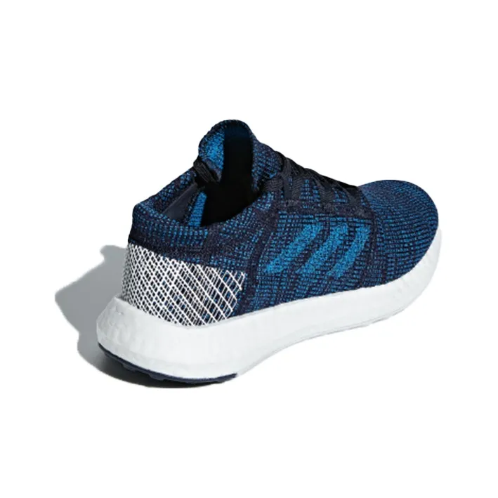 Adidas Pureboost Go J Slip Resistant And Breathable Low Top Kids' Running Shoes Blue Teenagers-3