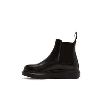Alexander McQueen Kids Slip-on Leather Boots