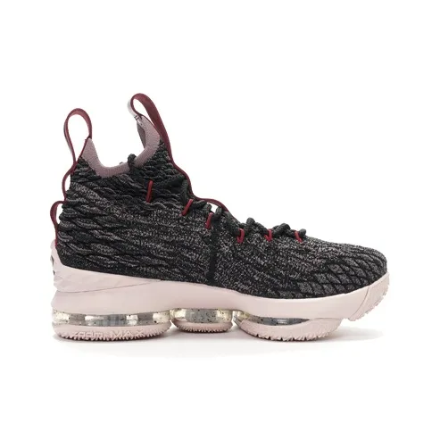 Nike Lebron 15 Pride Of Ohio 'Black' Non-slip Lightweight Mid-Top Children's Basketball Shoes Black Red Teenagers-1