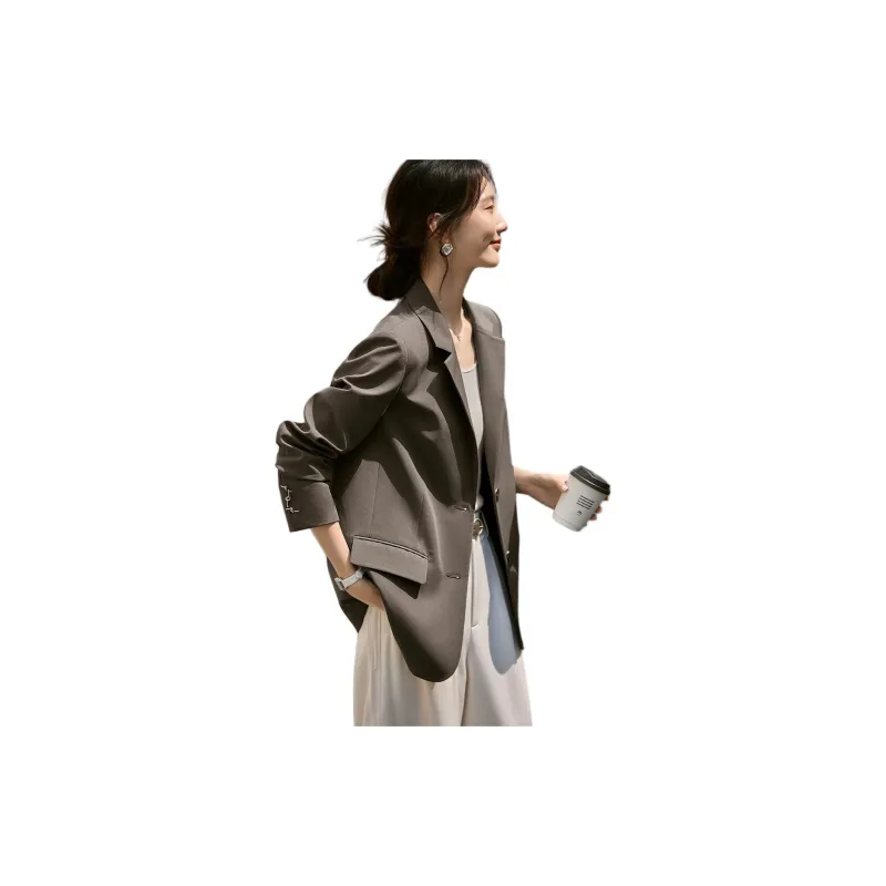 XWI Business Suit Women's Camel Gray-3
