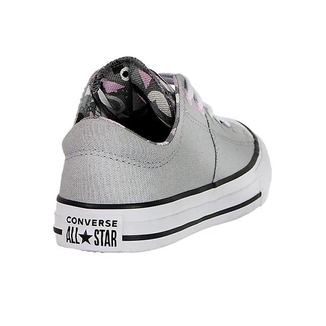 Converse Chuck Taylor All Star OX Anti Slip Wear Resistant Low Top Kids Canvas Shoes Gray Teenagers-3