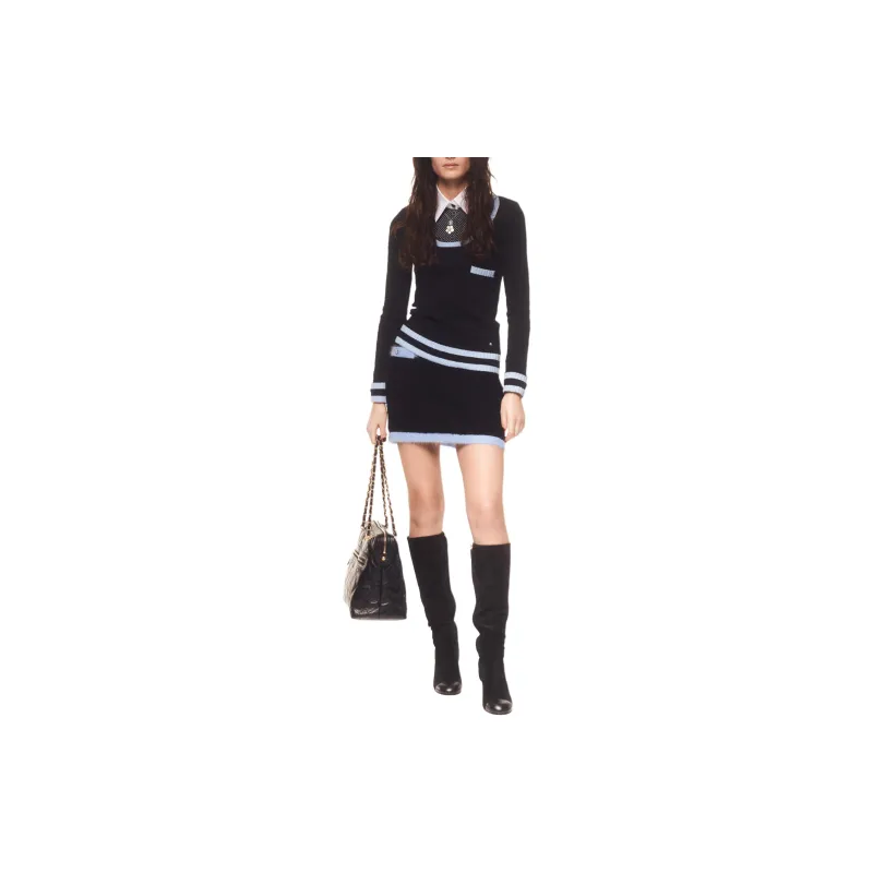CHANEL FW24 Shirt Women's Black White-1